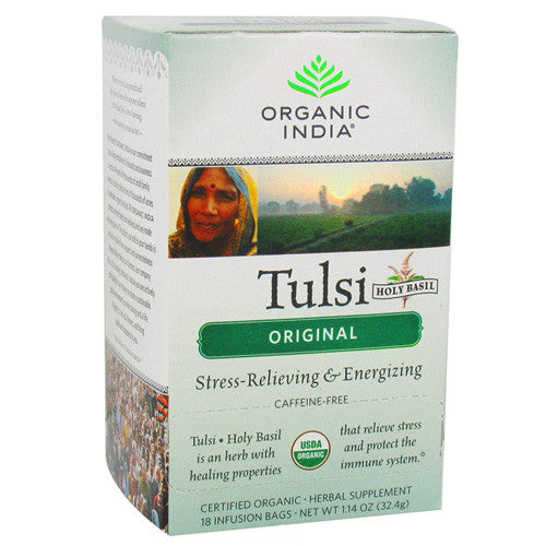 Organic India Tulsi Tea, Original, Holy Basil - 18 Tea Bags